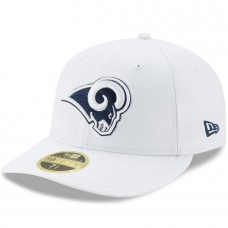 Men's Los Angeles Rams New Era White Omaha Low Profile 59FIFTY Fitted Hat 2814920
